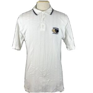 Houston Astros Vintage 80s Polo Shirt Size Large True-Fan Ribbed MLB Baseball